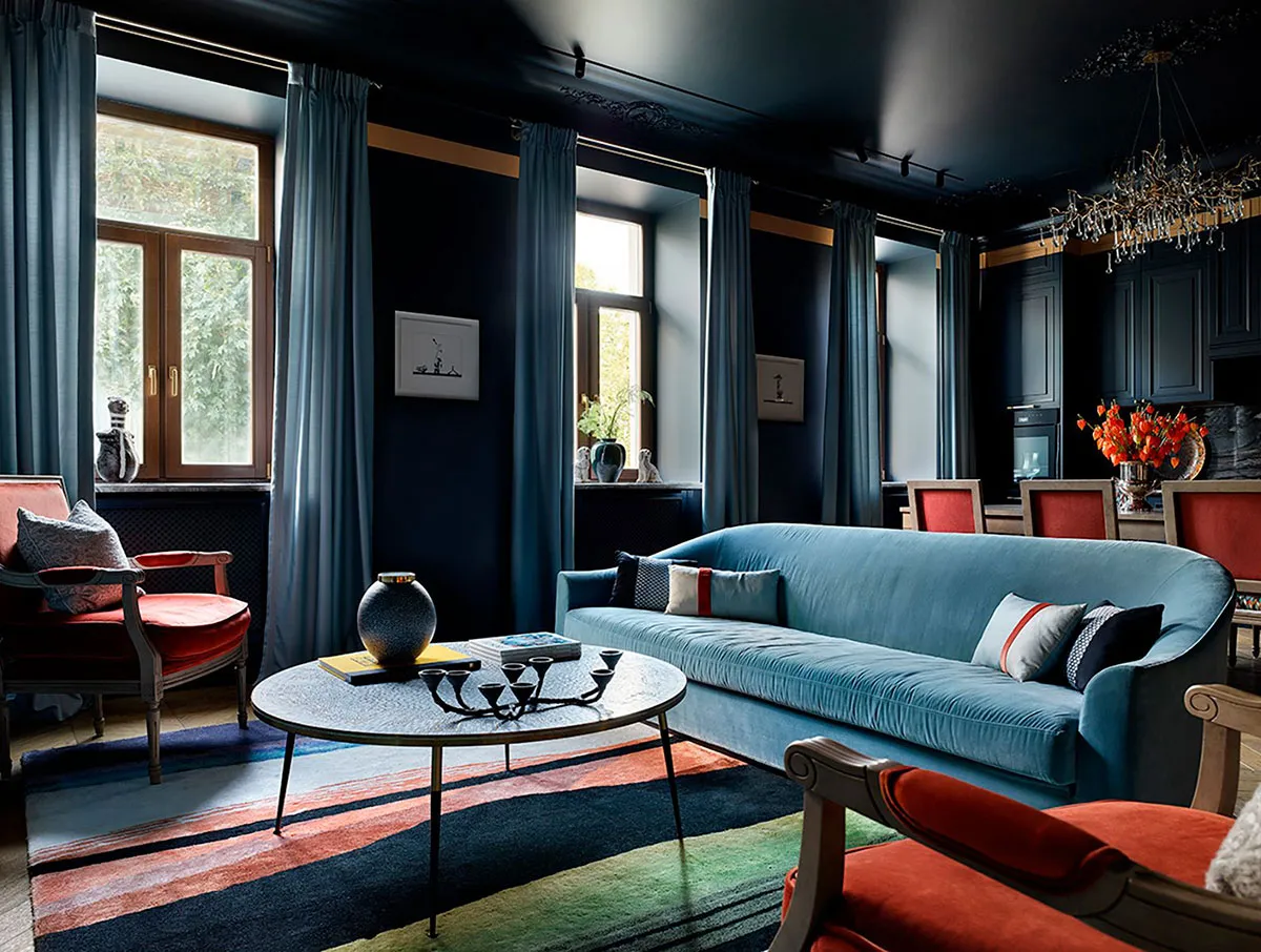 Niesamowity интерьер w nasycenych kolorach w centrum Moskwy - Gallery image 0