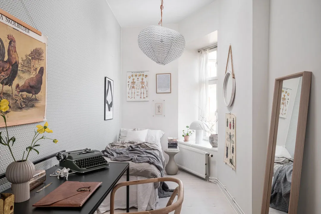 Ziegelsteinwand als Hauptakzent im Design einer Wohnung in Schweden - Gallery image 20