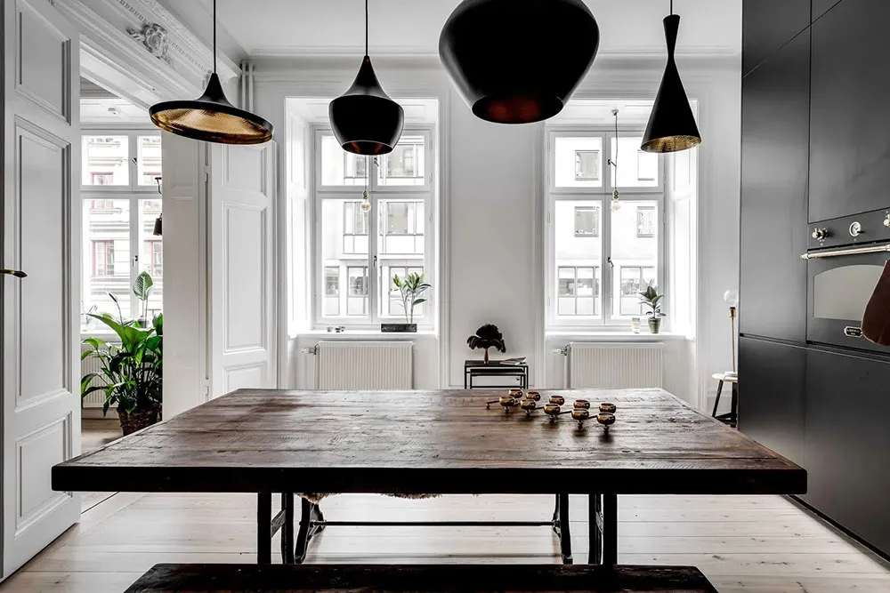 Шведская квартира с парижскими нотками и чёрной кухней - Gallery image 8
