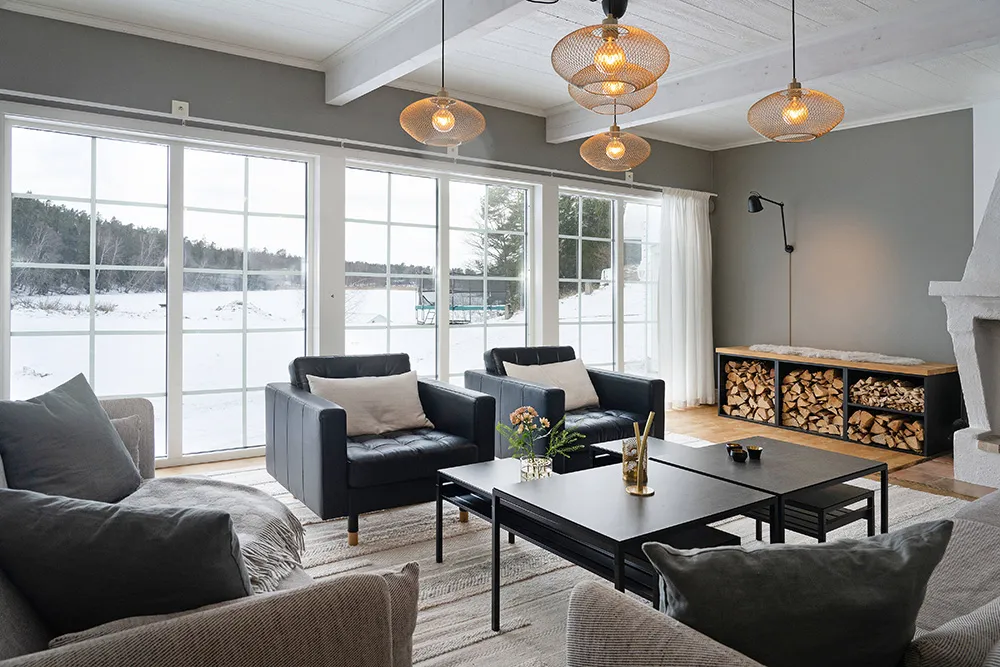 Villa blanca junto al lago en Suecia con su propio muelle - Gallery image 7