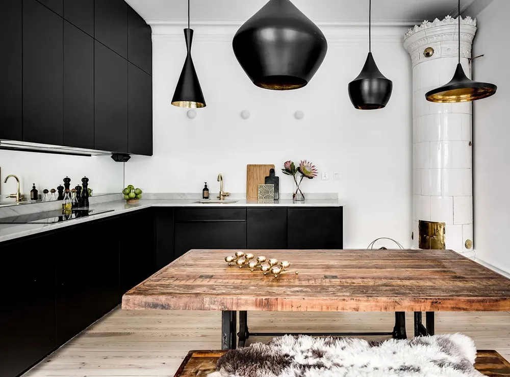 Шведская квартира с парижскими нотками и чёрной кухней - Gallery image 11