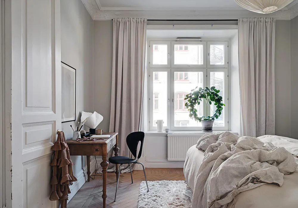 Pared de ladrillo y tonos tierra: apartamento en Gotemburgo (88 m²) - Gallery image 16