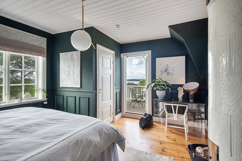 Stylowe odcienie w дизайnie tradycyjnej乡村 wиллы przy jeziorze w Szwecji - Gallery image 11