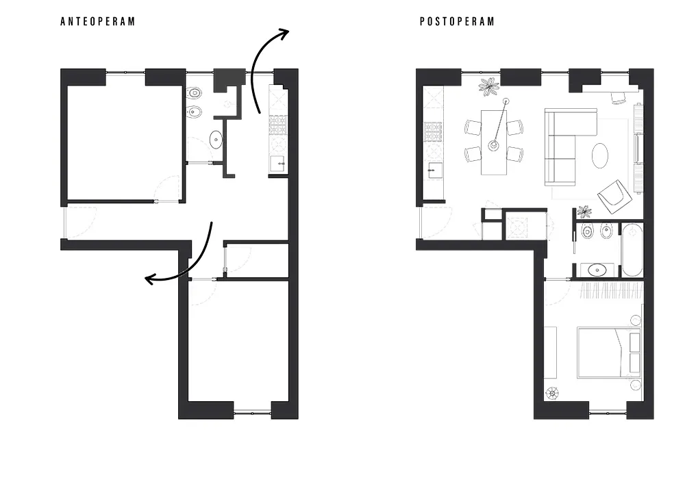 De una antigua y pequeña vivienda a un espacio moderno y luminoso: apartamento de diseñador en Roma (65 m²) - Gallery image 16