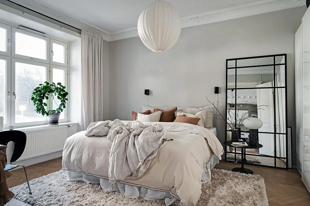 Pared de ladrillo y tonos tierra: apartamento en Gotemburgo (88 m²) - Gallery image 15