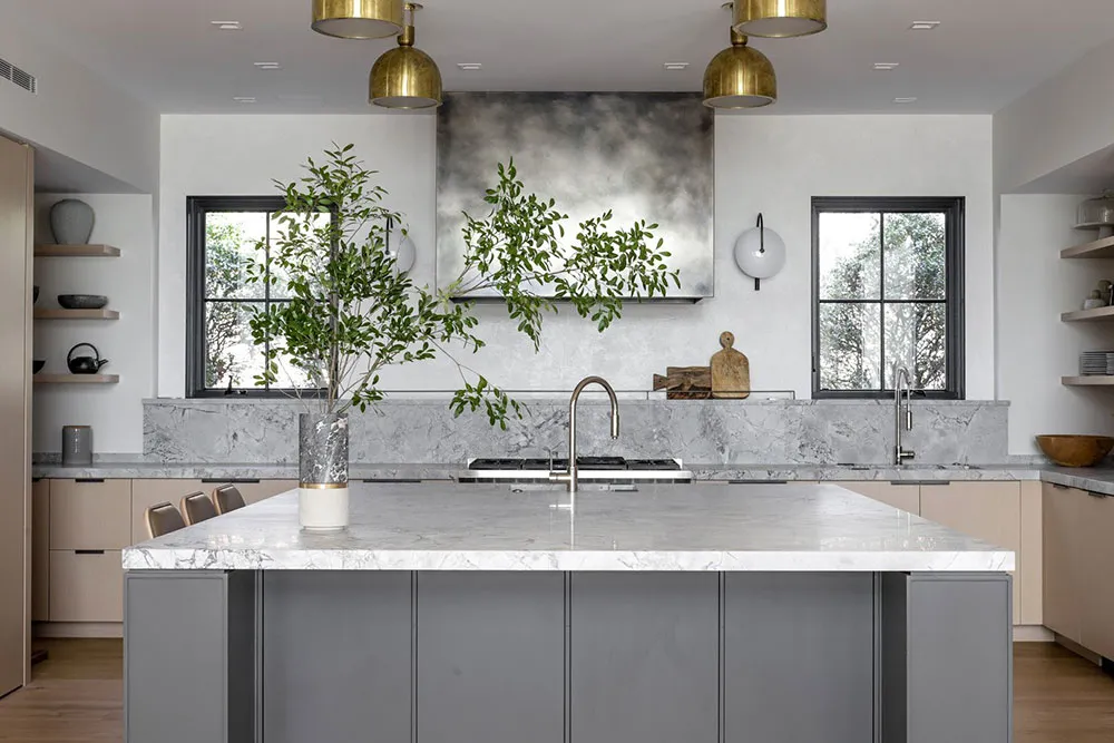 Стильний білий інтер'єр дому в США з темними акцентами - Gallery image 5