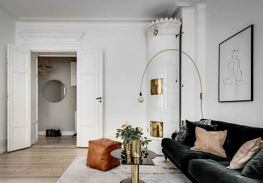 Шведская квартира с парижскими нотками и чёрной кухней - Gallery image 2