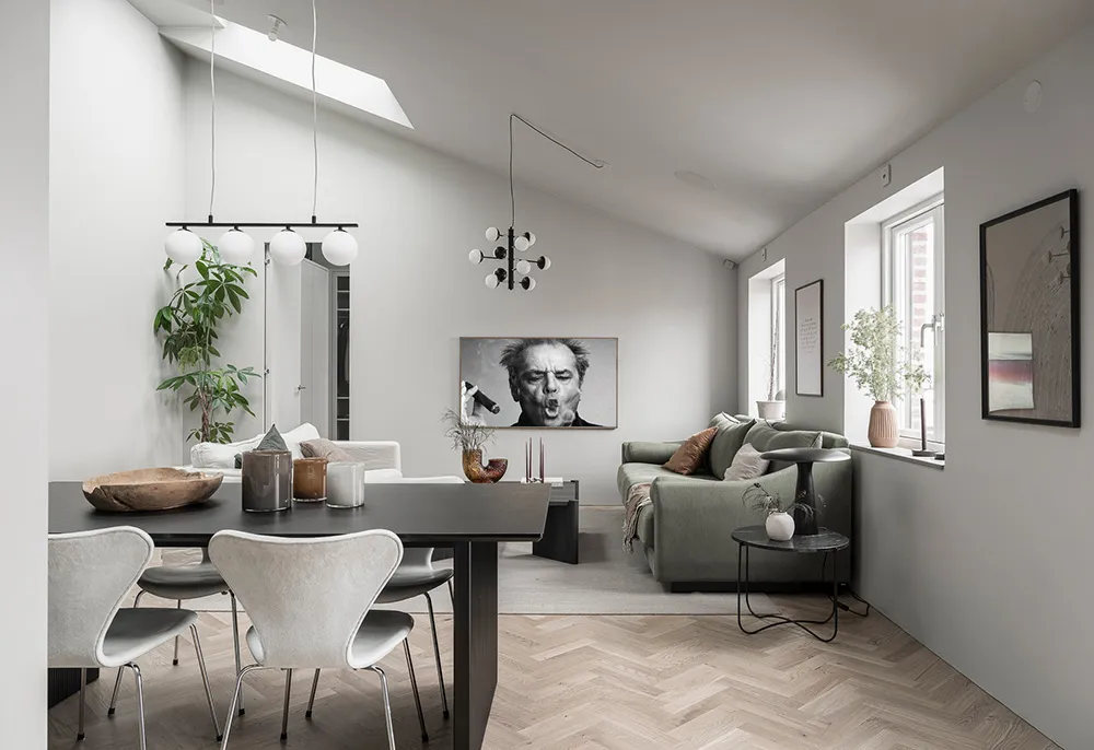 Modest Color Palette and Open Living Room: Stylish Apartment in Gothenburg (67 sq m) - Gallery image 10