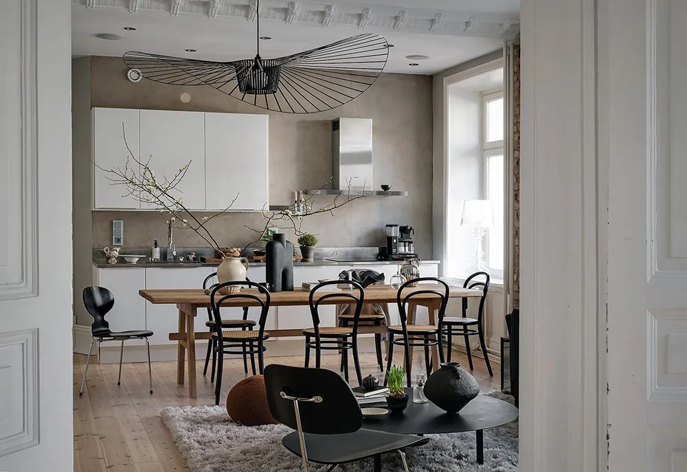 Pared de ladrillo y tonos tierra: apartamento en Gotemburgo (88 m²) - Gallery image 19