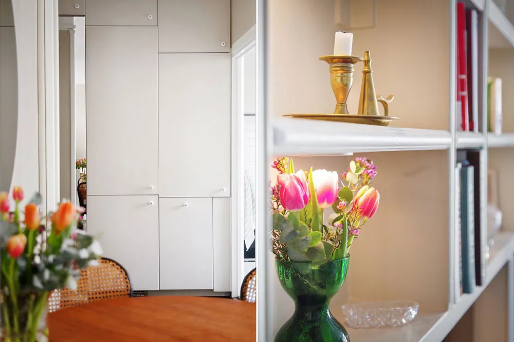 Kleine Studio-Wohnung mit Schlafzimmer in der Ecke und charmantem Interiordesign (34 qm) - 8