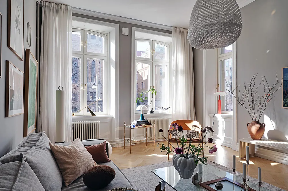 Уютный серый интерьер в Швеции (93 кв. м) - Gallery image 4