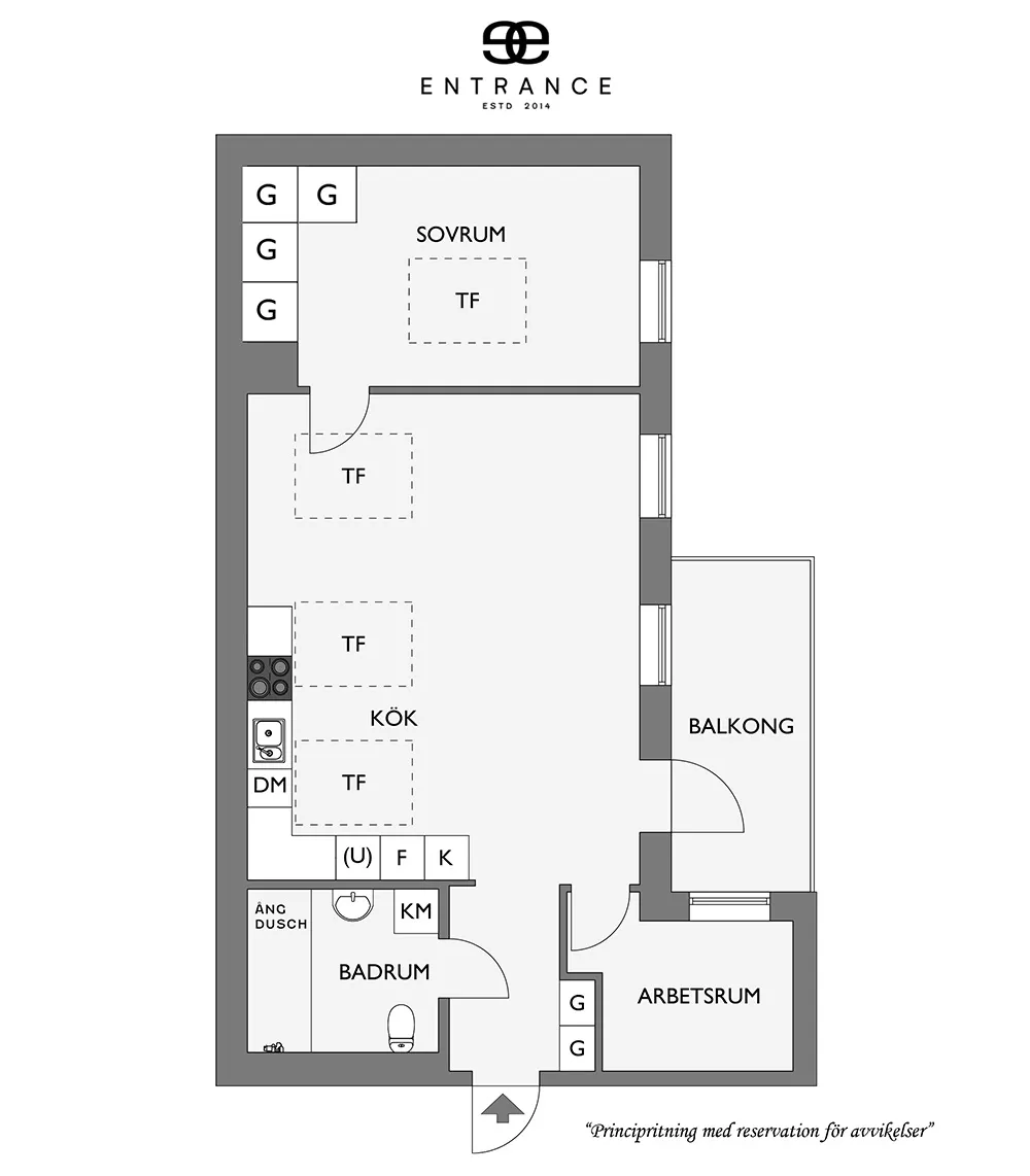 Modest Color Palette and Open Living Room: Stylish Apartment in Gothenburg (67 sq m) - Gallery image 22