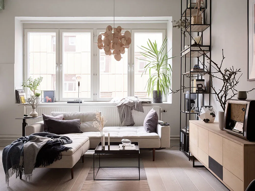 Inteligentna planista i przemysłowe detale: klasyczna studia w Szwecji (56 m²) - Gallery image 6