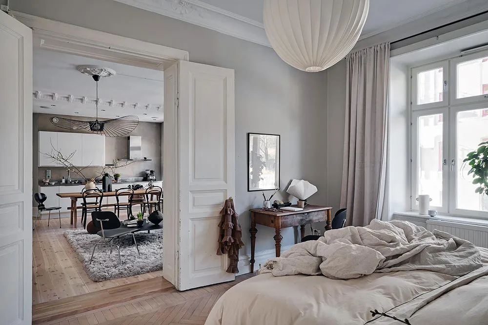 Pared de ladrillo y tonos tierra: apartamento en Gotemburgo (88 m²) - Gallery image 18