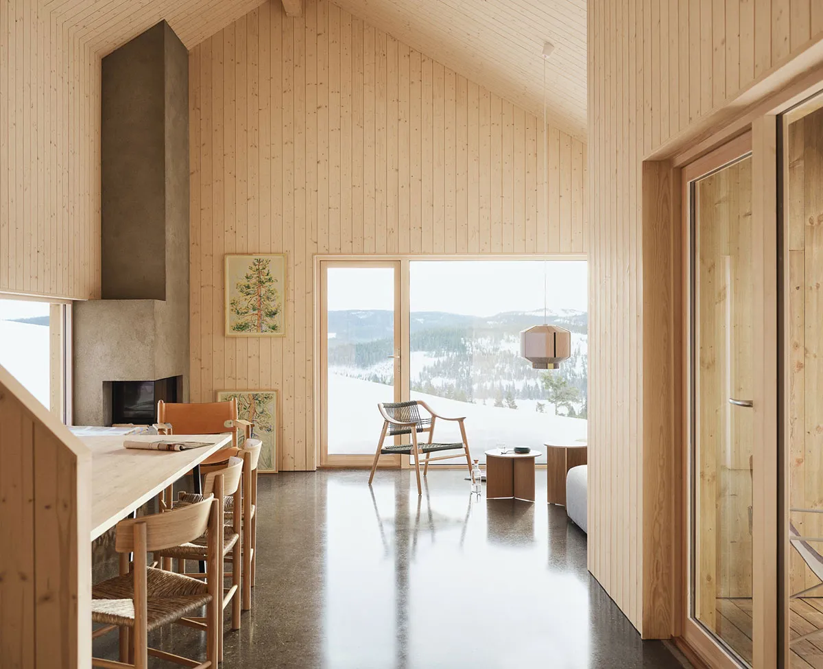 Wooden Minimalism Against the Background of Snow-Capped Mountains: House in Norway - Gallery image 3