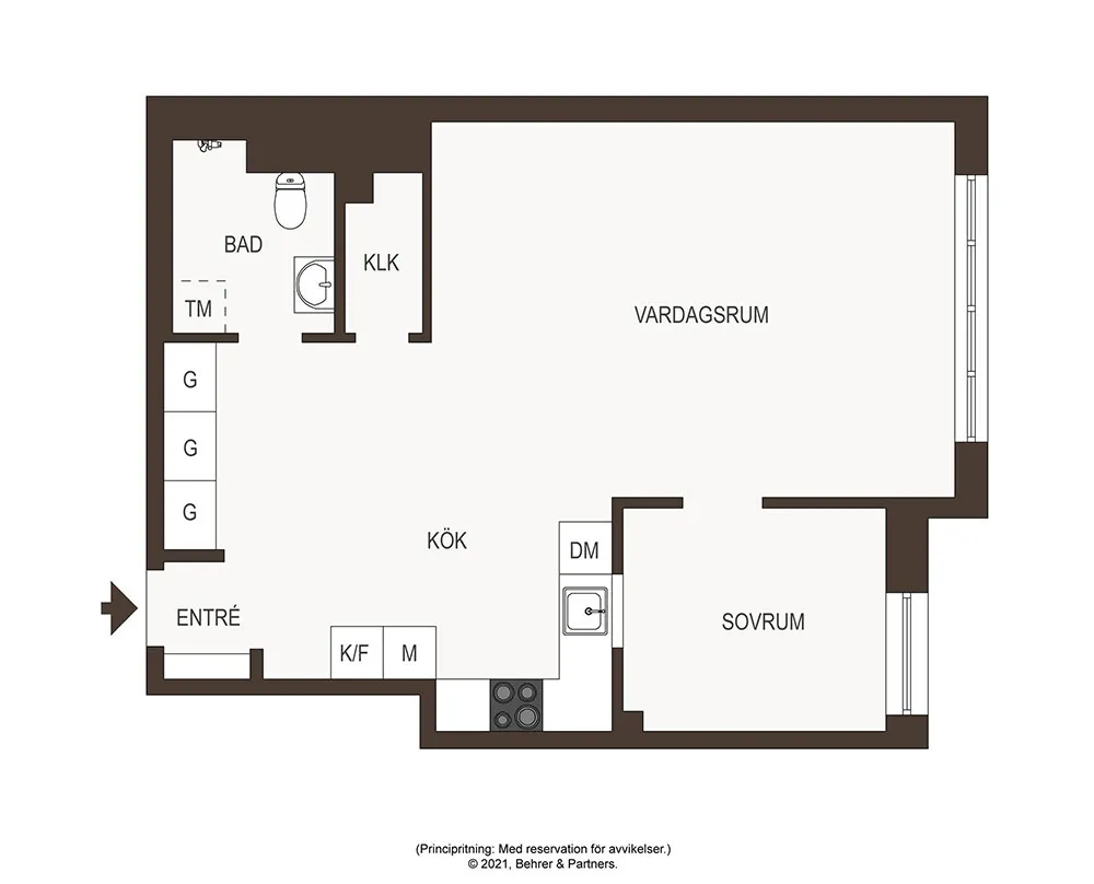 Маленькая, но элегантная и уютная: квартира в Стокгольме (44 кв. м) - Gallery image 25