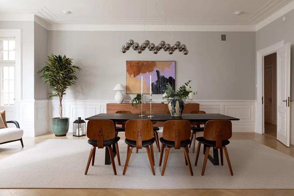 Мягкий и элегантный интерьер великолепной квартиры в старом доме в Стокгольме - Gallery image 4