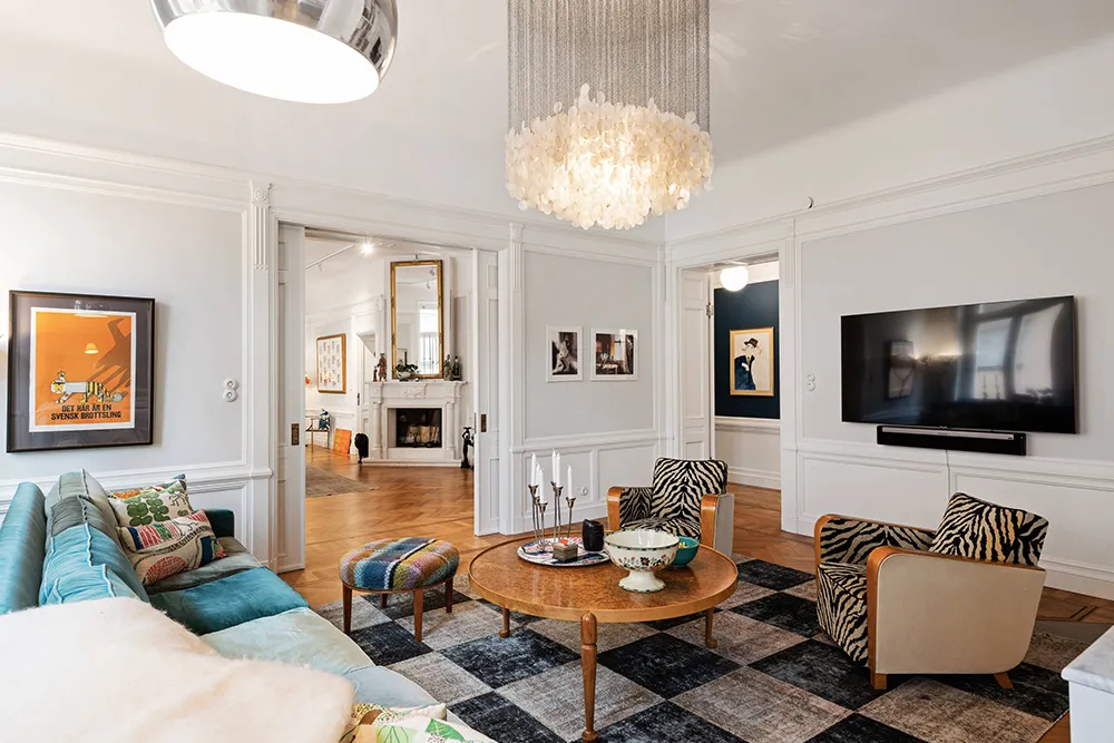 Dining Table for 12 People and Bold Details: Apartments in Stockholm - Gallery image 9