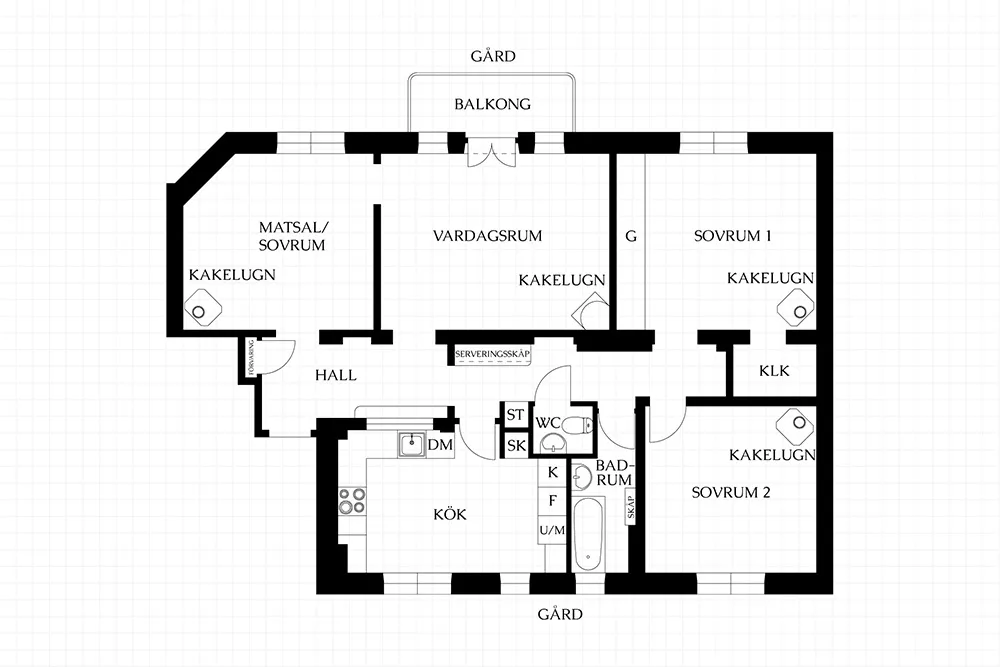 Style moderne d'appartement suédois avec murs beiges - Gallery image 37