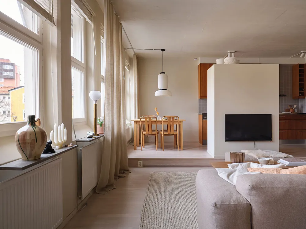 Diseño moderno suave y planificación abierta: una unusual vivienda en Estocolmo - Gallery image 8