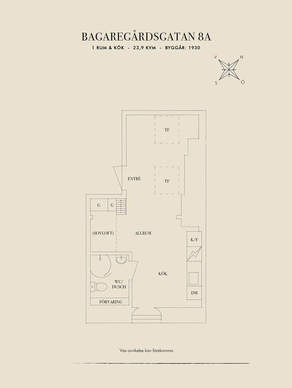 Крошечная, но уютная квартира под крышей в Гётеборге (24 кв. м) - Gallery image 22