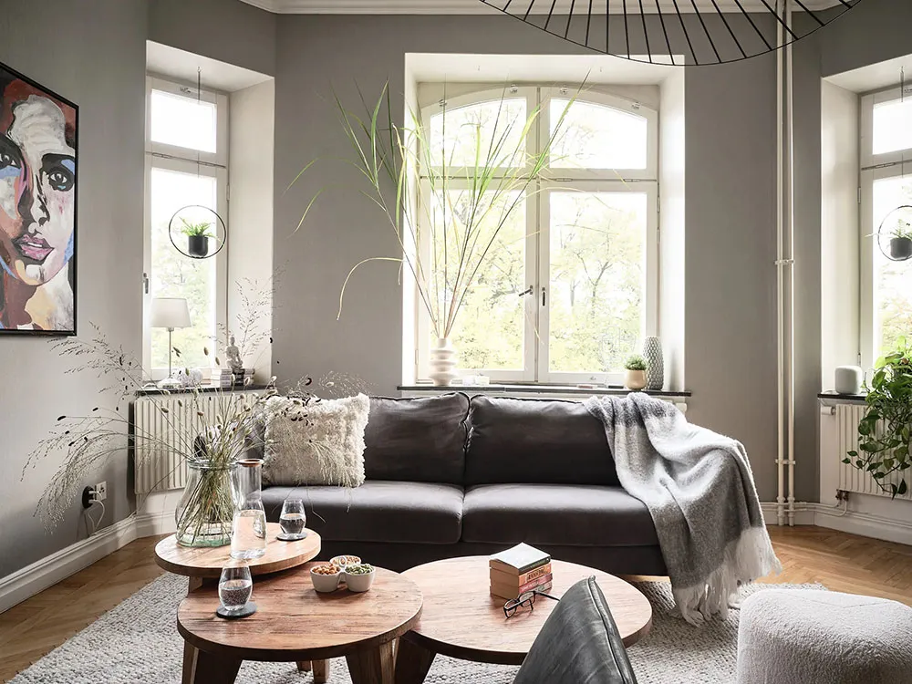 Interesting Wallpapers in the Design of a Small Apartment in Sweden (48 sq. m) - Gallery image 12