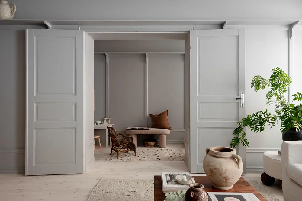 Stylischer grauer Interior in Göteborg mit warmen Akzenten (68 qm) - Gallery image 4