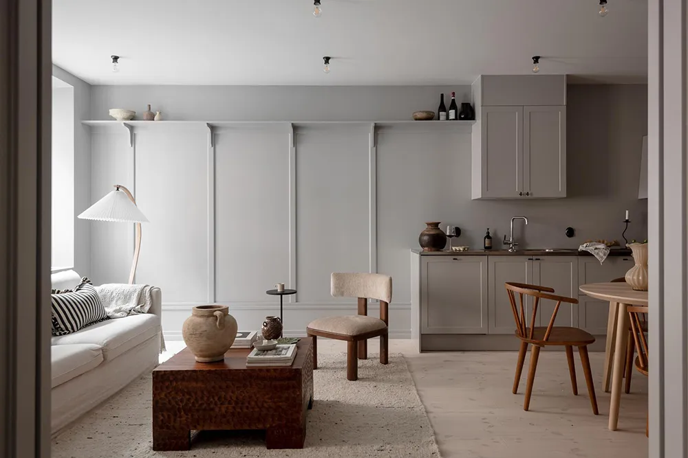 Stylischer grauer Interior in Göteborg mit warmen Akzenten (68 qm) - Gallery image 5