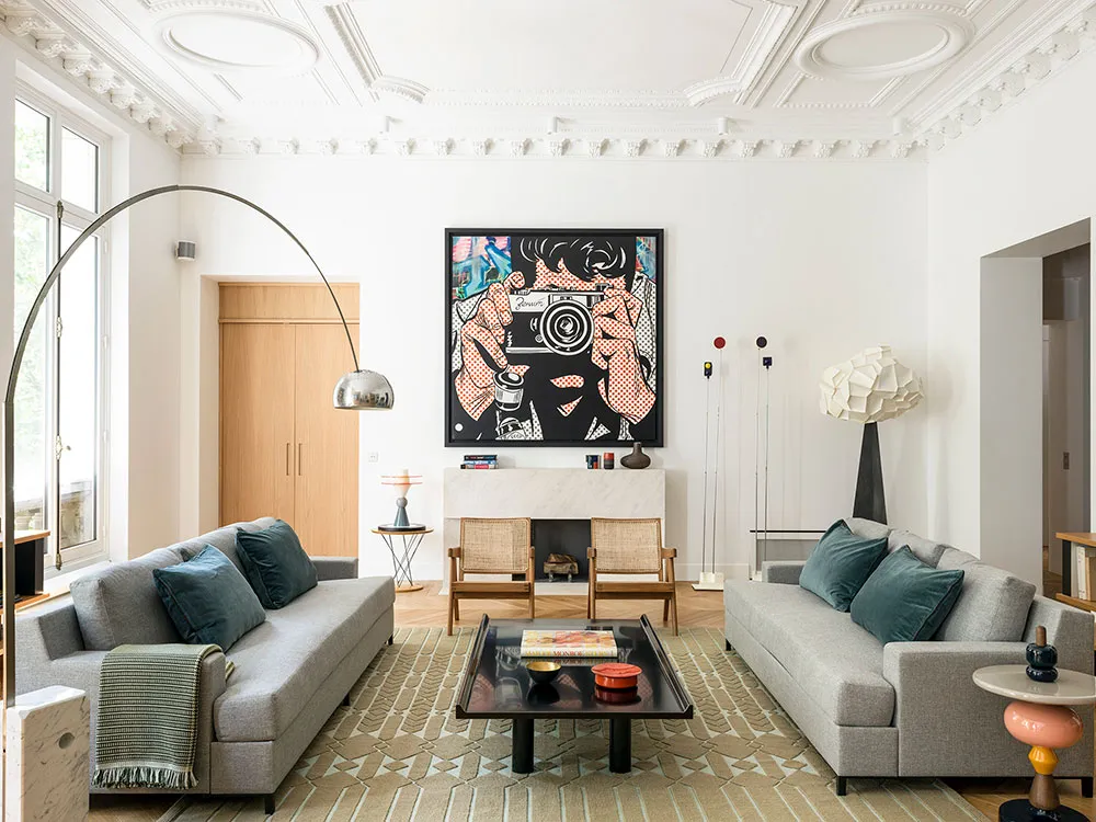 Diseño de interiores parisino elegante con abundancia de madera - Gallery image 3