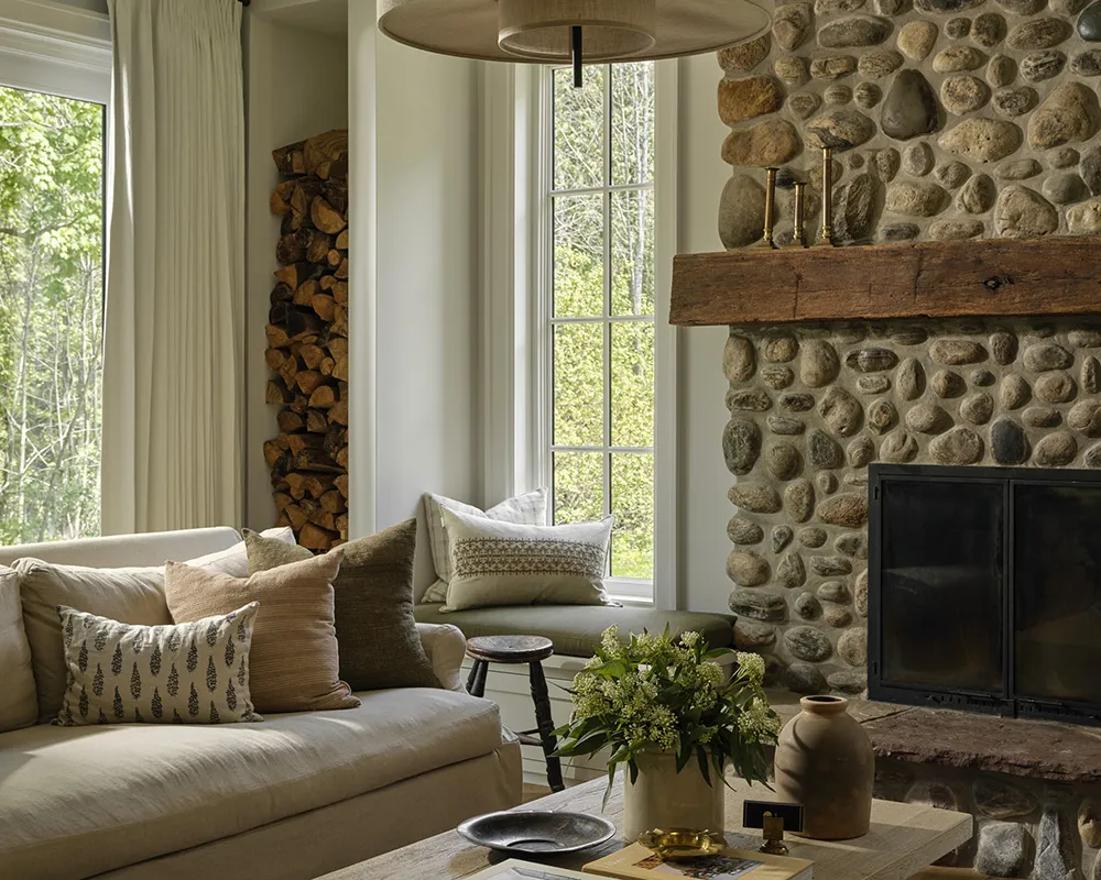 Schöne Grüntöne und natürlicher Stein: Landhaus in Kanada - Gallery image 7