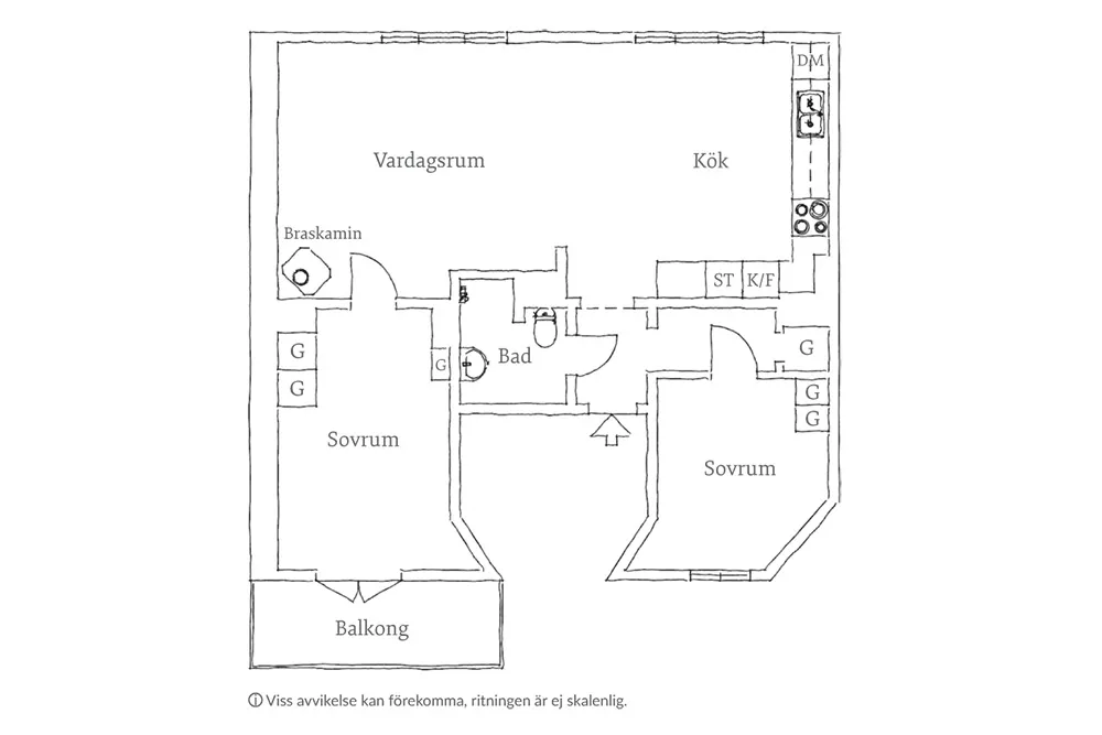 Rudy sofap i otwarte półki: żywy интерьер w Getborgu (65 m²) - 27