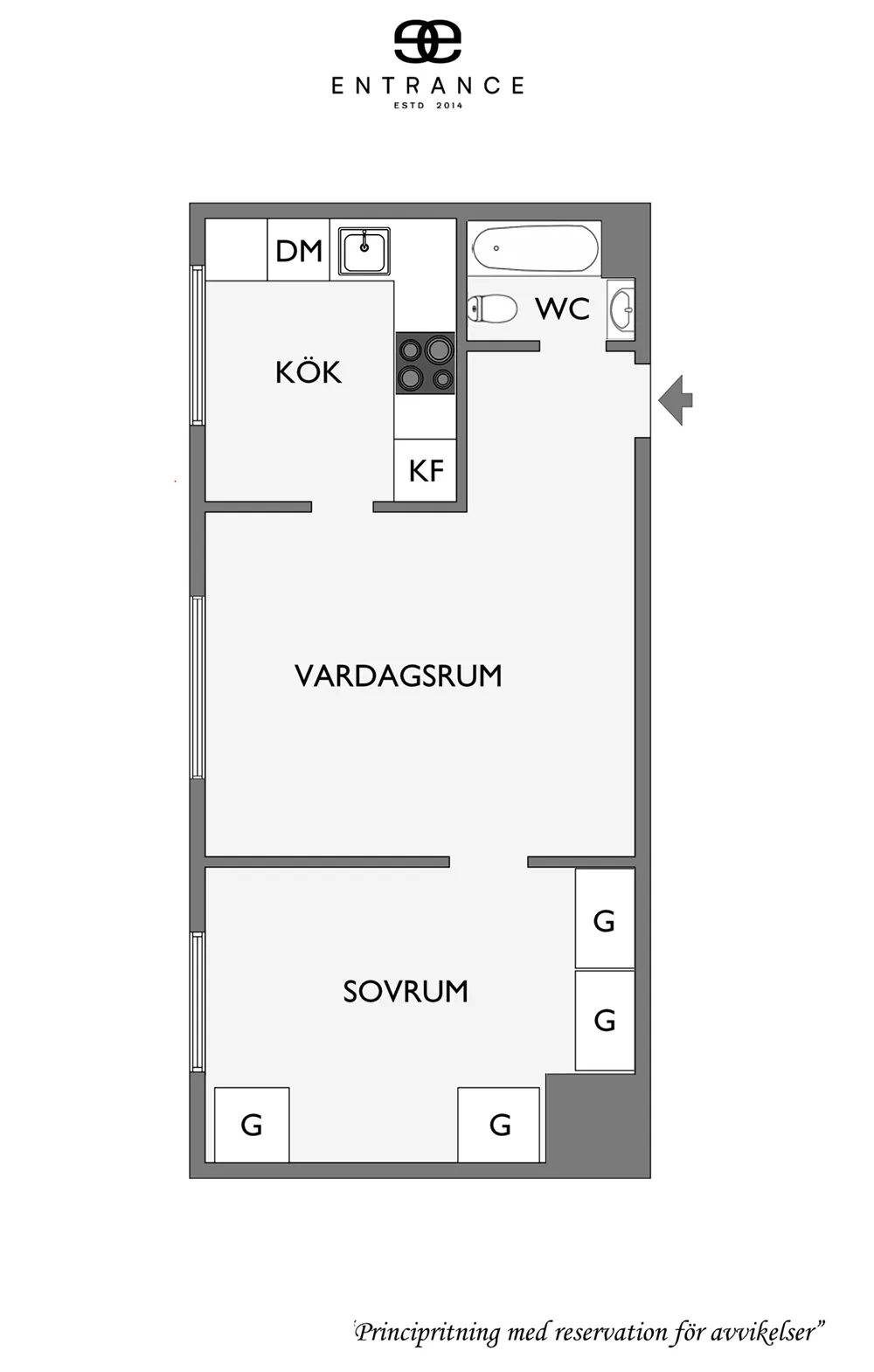 Petite appartement suédois avec sol blanc, inondé de lumière (55 m²) - Gallery image 25