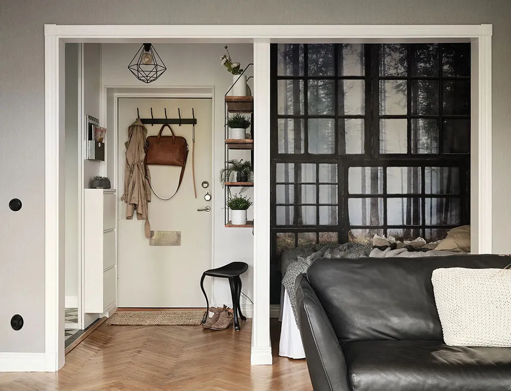 Interesting Wallpapers in the Design of a Small Apartment in Sweden (48 sq. m) - Gallery image 10