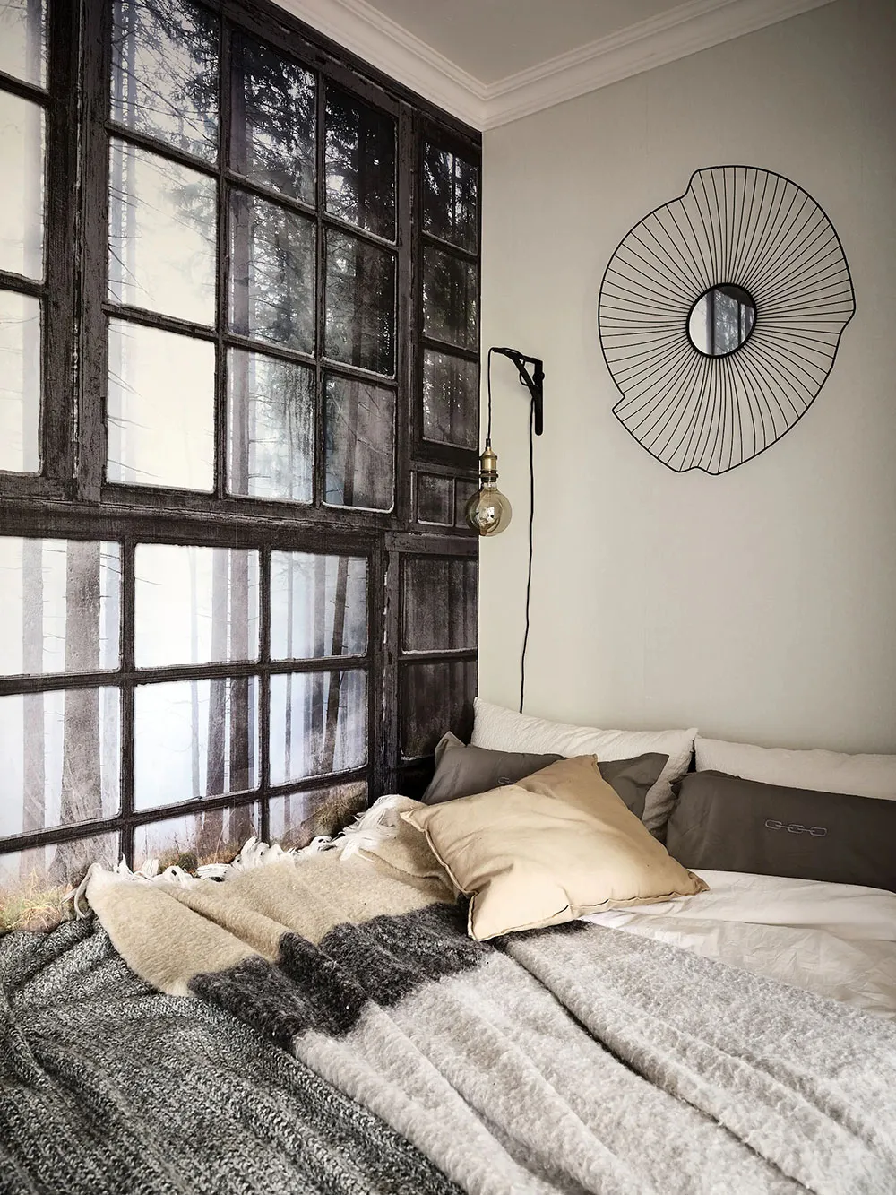 Interesting Wallpapers in the Design of a Small Apartment in Sweden (48 sq. m) - Gallery image 11