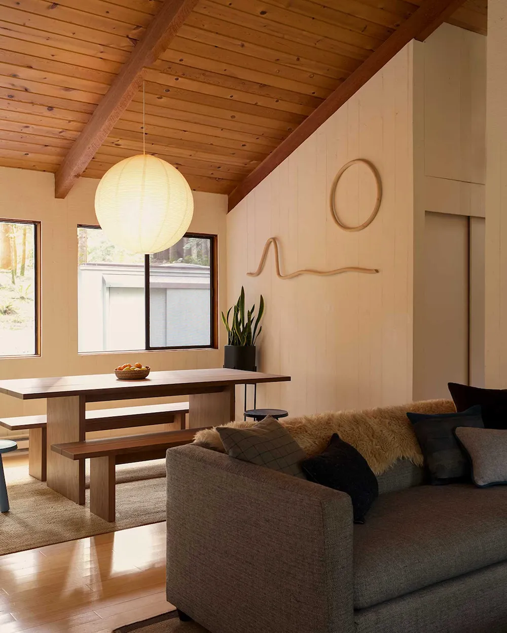 Style moderne de cabane en bois dans la forêt en Californie - Gallery image 12