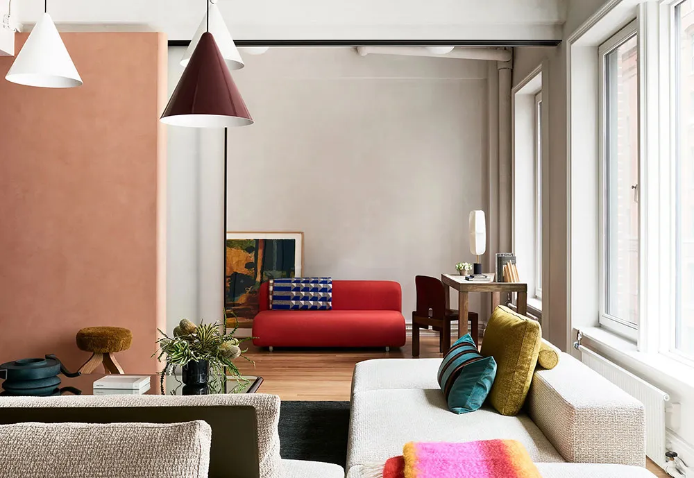 Stylischer Loft in New York mit lebhafter Textilien - Gallery image 4