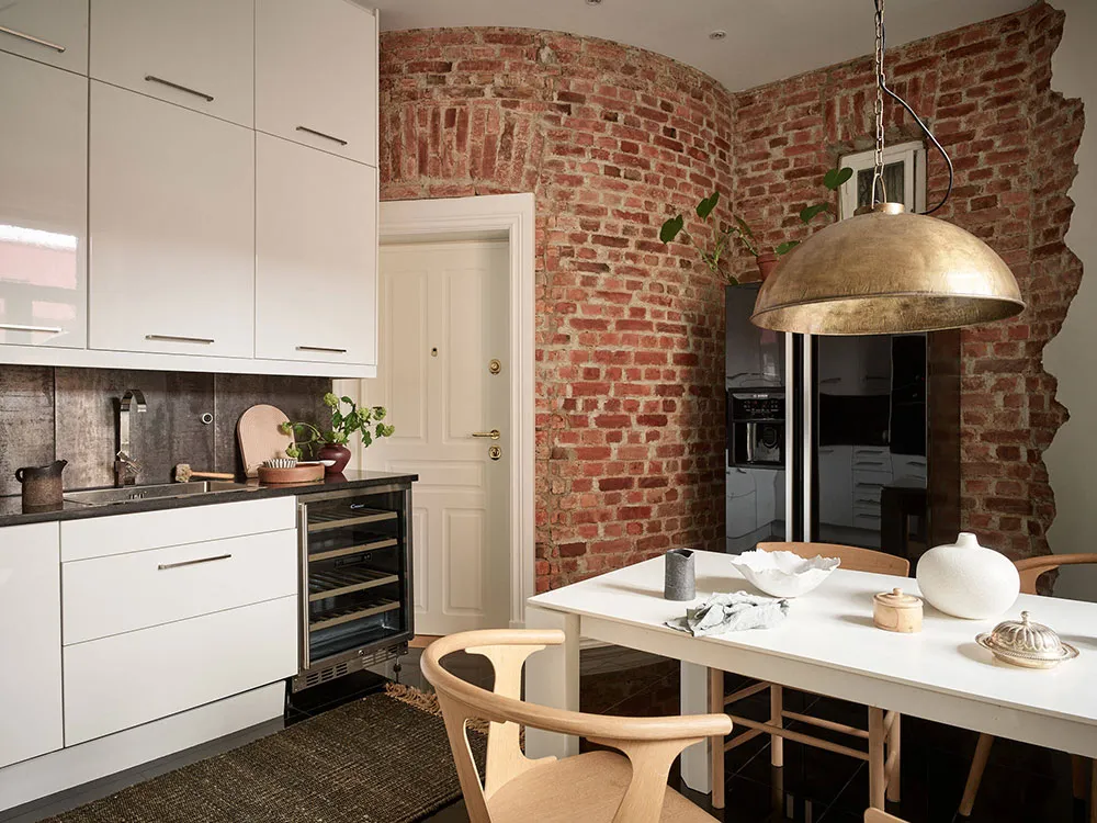 Appartement scandinave lumineux avec mur en brique sur la cuisine et un grenier privé (80 m²) - Gallery image 12