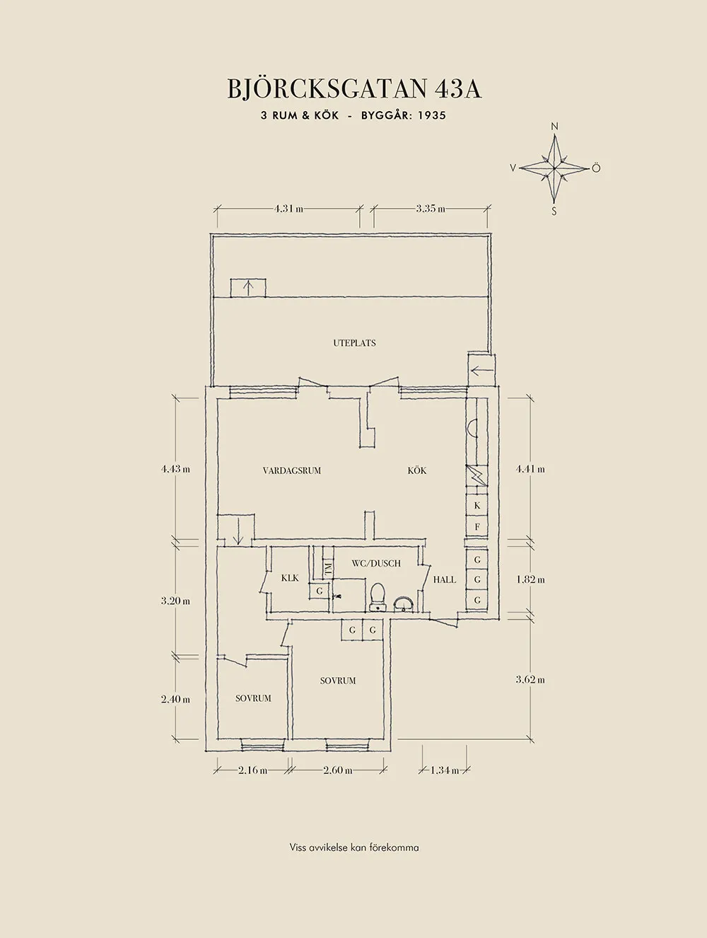 Estilo de apartamento con entrada independiente y terraza en Gotemburgo (71 m²) - Gallery image 42