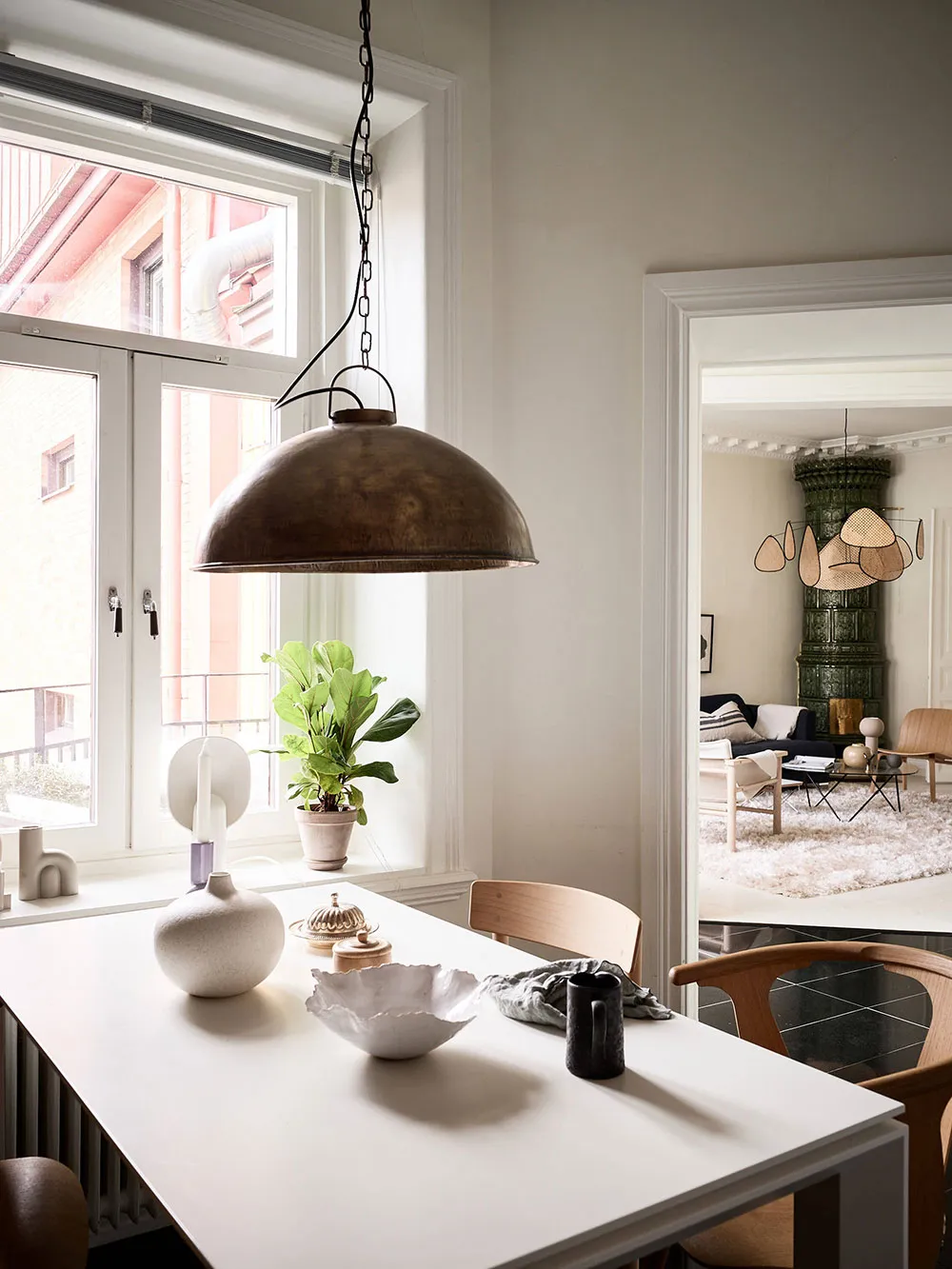Appartement scandinave lumineux avec mur en brique sur la cuisine et un grenier privé (80 m²) - Gallery image 14