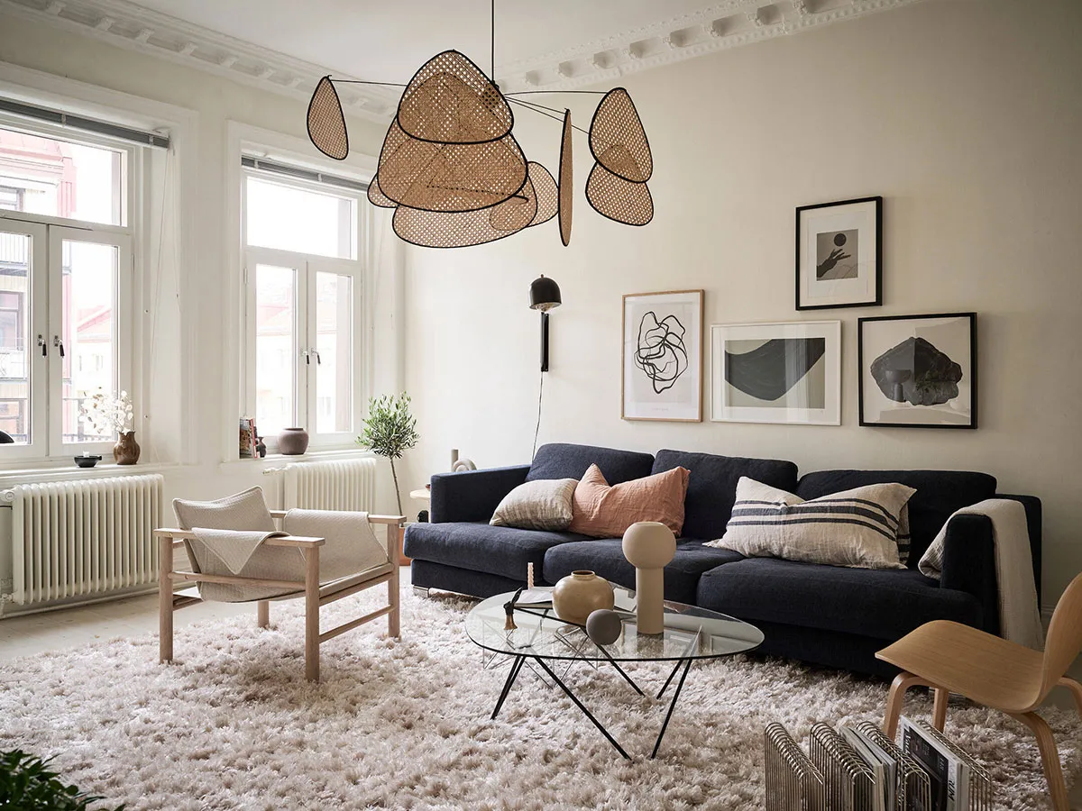 Appartement scandinave lumineux avec mur en brique sur la cuisine et un grenier privé (80 m²) - Gallery image 0