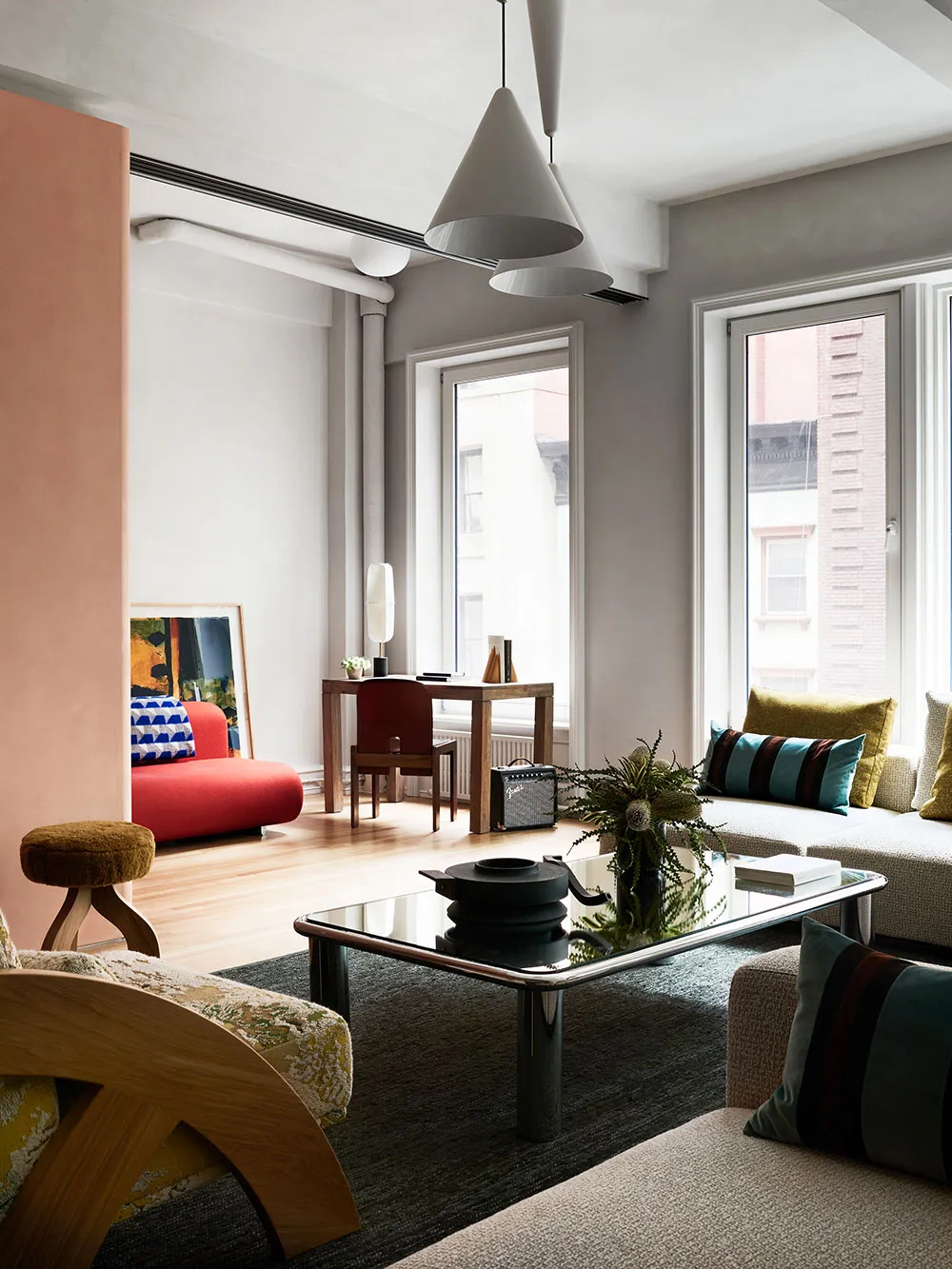 Stylischer Loft in New York mit lebhafter Textilien - Gallery image 3