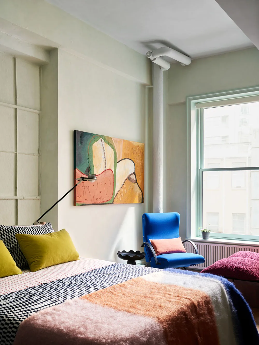 Stylischer Loft in New York mit lebhafter Textilien - Gallery image 15