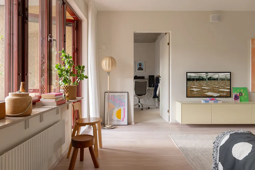 Beaux accents pastel dans le design d'une appartement en style scandinave (87 m²) - Gallery image 20