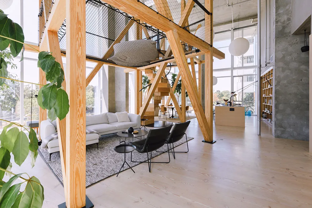 Impresionante loft en Nueva York con estructura de madera en el interior - Gallery image 5