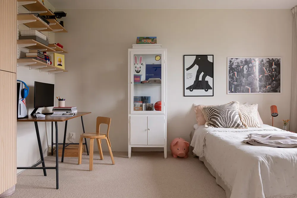 Beaux accents pastel dans le design d'une appartement en style scandinave (87 m²) - Gallery image 25