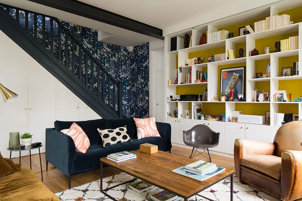Accents colorés dans le design d'un appartement à Paris - Gallery image 2