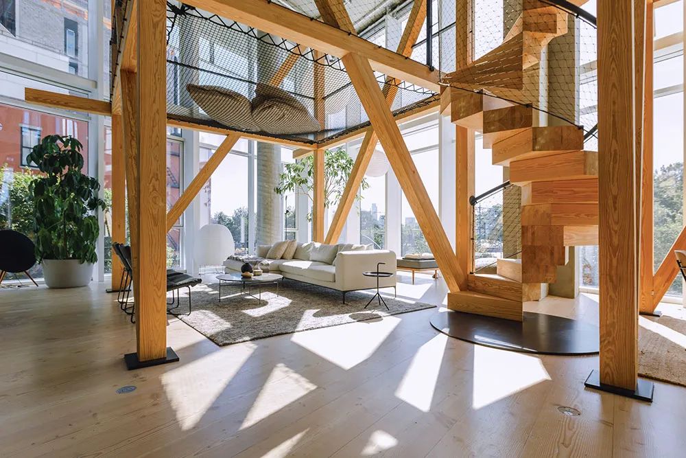 Impresionante loft en Nueva York con estructura de madera en el interior - Gallery image 2