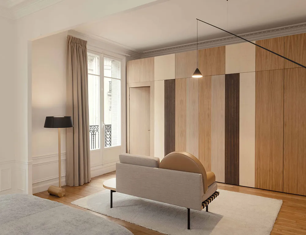 Лёгкий современный дизайн для просторной квартиры в Османском доме в Париже - Gallery image 13