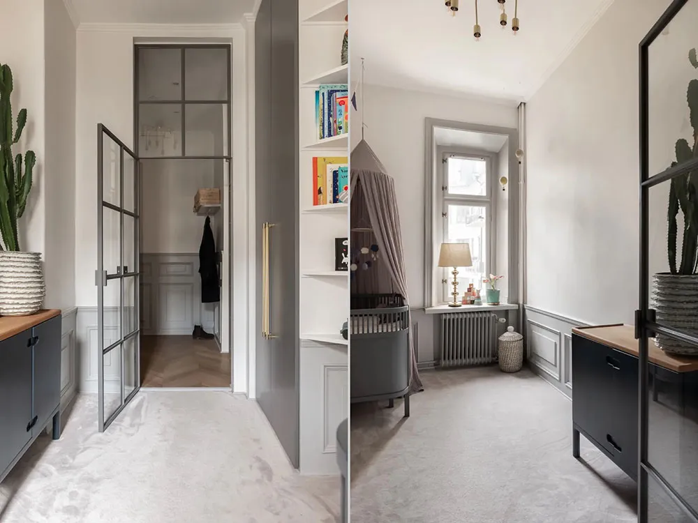 Décor mural classique et meubles modernes : une apartment élégant à Stockholm - Gallery image 14