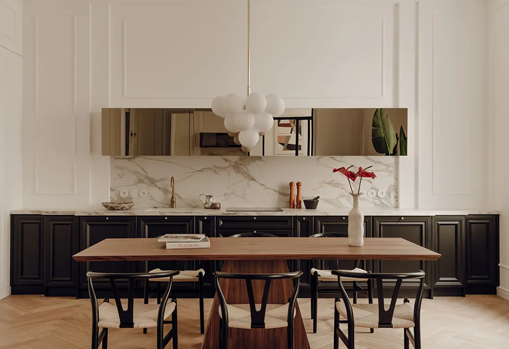 Elegant and Stylish Modern Interior with High Ceilings in Krakow - Gallery image 2